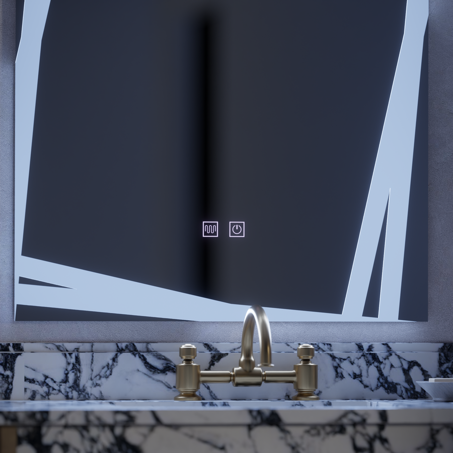 Specchio LED Touch Infinitum Demist System 60X80cm Specchi Korman E Titolo predefinito Alessandro Design