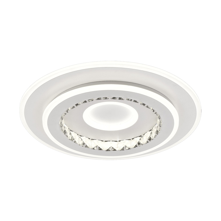 Lampadario LED DOLIANA 70W, Diametro 50cm, Luce Fredda/Calda/Neutra, Lampadari LED Bianchi Titolo predefinito Alessandro Design
