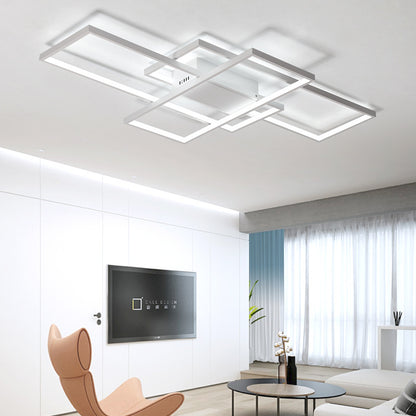Lampadario LED con telecomando LANDYN 78W, Luce Fredda/Calda/Neutra, Dimmerabile, Lampadari LED Bianchi con Telecomando Titolo predefinito Alessandro Design