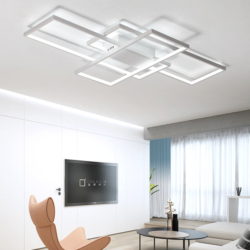 Lampadario LED con telecomando LANDYN 78W, Luce Fredda/Calda/Neutra, Dimmerabile, Lampadari LED Bianchi con Telecomando Titolo predefinito Alessandro Design