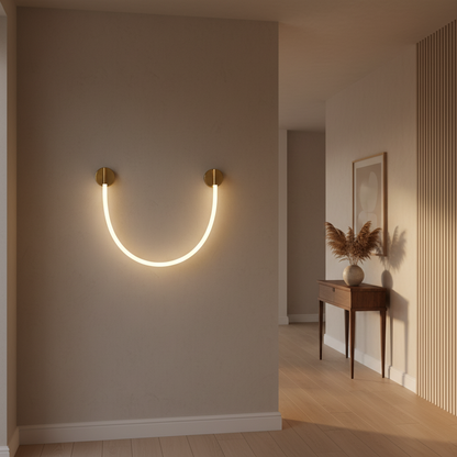 Lampada da parete a LED, 110 cm, 3000K/4000K/6000K, Lampada da parete per interni color oro Titolo predefinito Alessandro Design