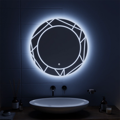 Specchio touch ASTRIX LED, 70 cm, 6000 K, dimmerabile, sistema antiappannamento
