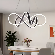 Lampadario LED a sospensione con telecomando INFINITY HALO 69W, Luce Fredda/Calda/Neutra, Dimmerabile, Nero, Altezza Regolabile Lampadari Moderni Titolo predefinito Alessandro Design