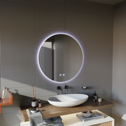 Specchio rotondo a LED, 70 cm, Isolda, Touch, Sistema Demister Specchi Korman E Titolo predefinito Alessandro Design