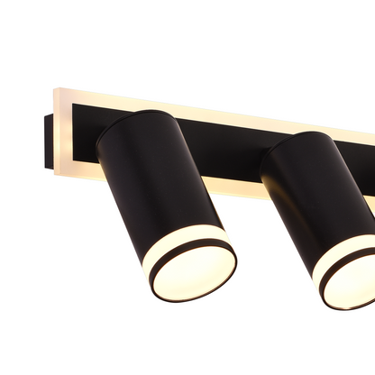 Lampadario LED Ellen 46W Luce Fredda/Calda/Neutra Proiettore Regolabile Lampadari LED in Acrilico e Metallo Nero Titolo predefinito Alessandro Design