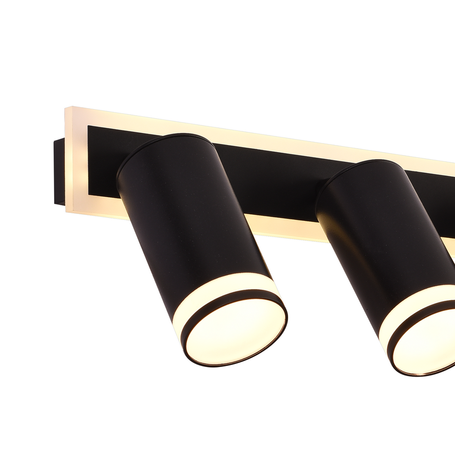 Lampadario LED Ellen 46W Luce Fredda/Calda/Neutra Proiettore Regolabile Lampadari LED in Acrilico e Metallo Nero Titolo predefinito Alessandro Design