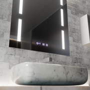 Oglinda LED Touch Erich S86/60X80 Sistem Dezaburire, Ceas si Temperatura 60x80 cm Oglinzi Korman S Default Title Alessandro Design