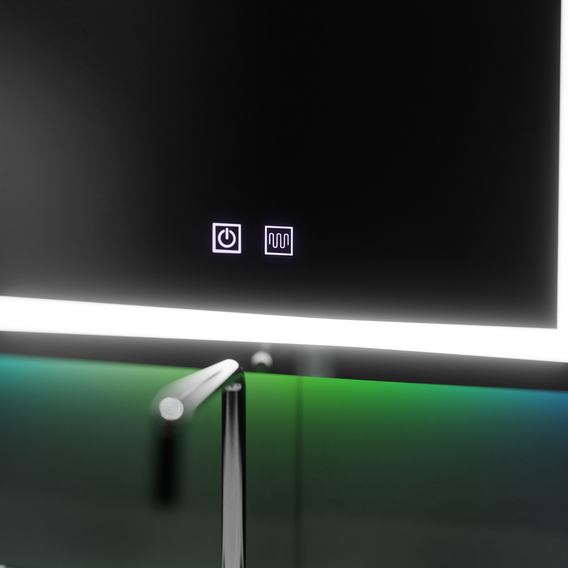 Specchio Rettangolare LED 60X80cm, Spectrum Touch, RGB, Sistema Disappannante Specchi Korman E Titolo predefinito Alessandro Design