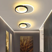 SMALON Lampada da parete a LED 26W, 2 Cerchi, Luce Fredda/Calda/Neutra, Lampadario LED Bianco Nero Titolo predefinito Alessandro Design