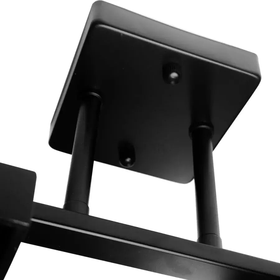 VANJA Lampadario in Legno con Paralume Quadrato 2 X Attacco E27 Lampadari Classici Bianco Nero Titolo predefinito Alessandro Design