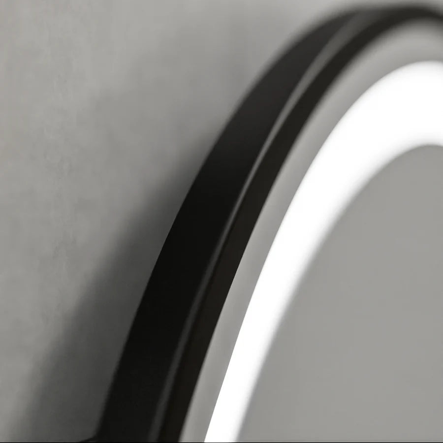 Oglinda LED Rotunda, 60cm, Celeste Majeste Noir Eleve MotionGlow Marcello, Sistem Dezaburire, Ceas & Termometru, Dimabila Oglinzi Marcello Default Title Alessandro Design