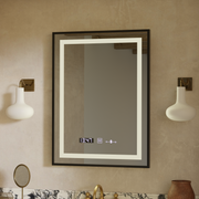Oglinda LED Rectangulara, 50x70cm, Verite Majeste Noir Motion Glow Marcello, Sistem Dezaburire, Ceas & Termometru, Dimabila Oglinzi Marcello Default Title Alessandro Design