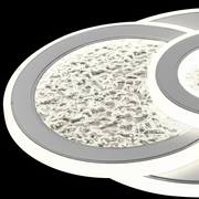 KOMPACTO Lampadario LED 47W, 3 Cerchi, Luce Fredda/Calda/Neutra, Lampadari LED Bianchi Titolo predefinito Alessandro Design