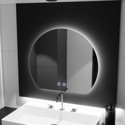 Specchio LED mezzaluna, 60x54, Soluna Touch, Sistema Demister, Specchi Dimmerabili Korman E Titolo predefinito Alessandro Design