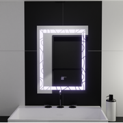 Specchio rettangolare a LED, 60x80 cm, Deco Frame Basic Touch Specchi Korman C Titolo predefinito Alessandro Design