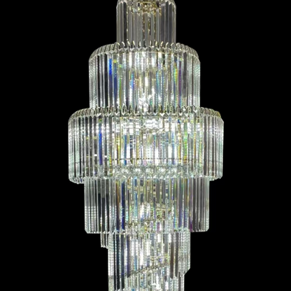 Candelabru Cristal CC8043/600H1800GD, Diametru 60cm, Inaltime 180cm, Auriu Lucios, Inaltime Reglabila, Design Elegant Candelabre Cristal Default Title Alessandro Design