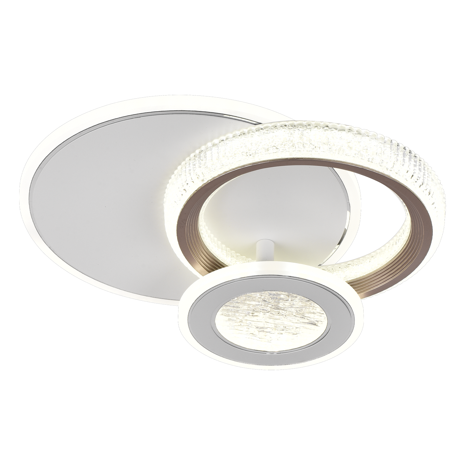 Lampadario LED NYXORA 44W, 3 Cerchi, Luce Fredda/Calda/Neutra, Lampadari LED Bianchi Titolo predefinito Alessandro Design