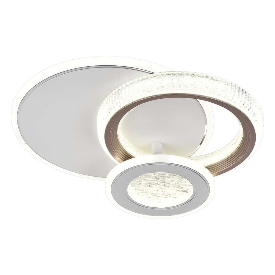Lampadario LED NYXORA 44W, 3 Cerchi, Luce Fredda/Calda/Neutra, Lampadari LED Bianchi Titolo predefinito Alessandro Design