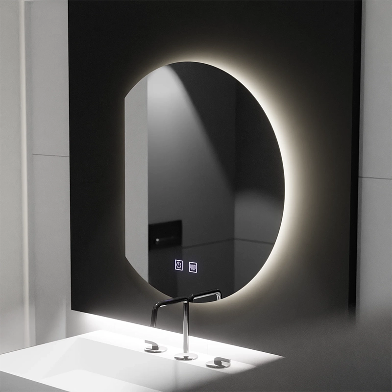 Specchio Semiluna LED 54x60, Arcana Touch, Sistema Demister, Dimmerabile