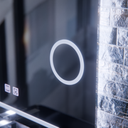 Specchio LED E30S/65X45, Funzione Touch e Disappannamento, Luce Cosmetica, 65x45cm, Luce Fredda 6000K Specchi Korman E Titolo predefinito Alessandro Design