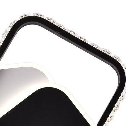Lustra LED cu cristal PRISMIQ 39W, 3 Patrate, lumina Rece/Calda/Neutra, Negru Lustre LED Default Title Alessandro Design