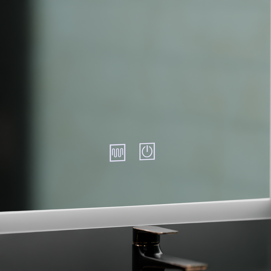 Specchio LED rettangolare, 80x60cm, Touch VENERA, Sistema Demister, Specchi Dimmerabili Korman E Titolo predefinito Alessandro Design