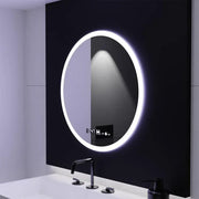 Specchio rotondo a LED 50 cm Giulia Sensore MotionGlow Marcello Sistema antiappannante Orologio e termometro Dimabila Specchi Marcello Titolo predefinito Alessandro Design
