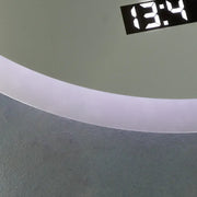 Specchio rotondo a LED 50 cm Giulia Sensore MotionGlow Marcello Sistema antiappannante Orologio e termometro Dimabila Specchi Marcello Titolo predefinito Alessandro Design