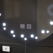 Specchio LED Touch Ivory Demist System 50X50cm Specchi Korman E Titolo predefinito Alessandro Design