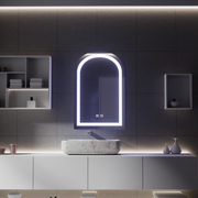 Specchio Touch LED con Funzione Disappannante, Specchi 80x50cm Korman E Titolo predefinito Alessandro Design