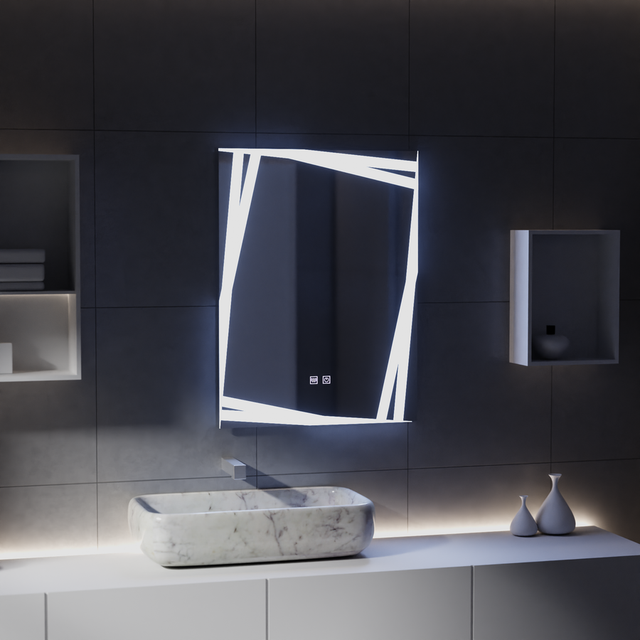 Specchio LED Touch Infinitum Demist System 60X80cm Specchi Korman E Titolo predefinito Alessandro Design