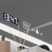 Specchio LED rettangolare, 120x60cm, Verite MotionGlow Marcello, Sistema di disappannamento, Orologio e Termometro, Specchi Dimmerabili Marcello Titolo predefinito Alessandro Design