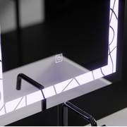 Specchio rettangolare a LED, 60x80 cm, Deco Frame Basic Touch Specchi Korman C Titolo predefinito Alessandro Design