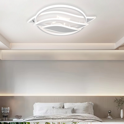 Lampadario a LED con telecomando JARRIA 52W, Luce Fredda/Calda/Neutra/RGB, Dimmerabile, Lampadario a LED Bianco con telecomando Titolo predefinito Alessandro Design
