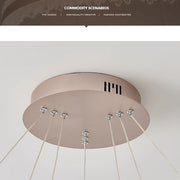 Lustra LED suspendata cu telecomanda NIVALIS 126W, Cercuri 60x80cm, lumina Rece/Calda/Neutra, Dimabila,Inaltime Reglabila, Auriu Lustre LED cu Telecomanda Default Title Alessandro Design