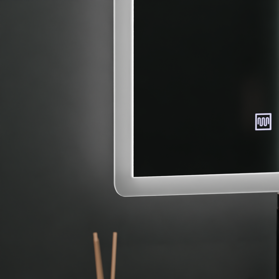 Specchio LED rettangolare, 80x60cm, Touch VENERA, Sistema Demister, Specchi Dimmerabili Korman E Titolo predefinito Alessandro Design