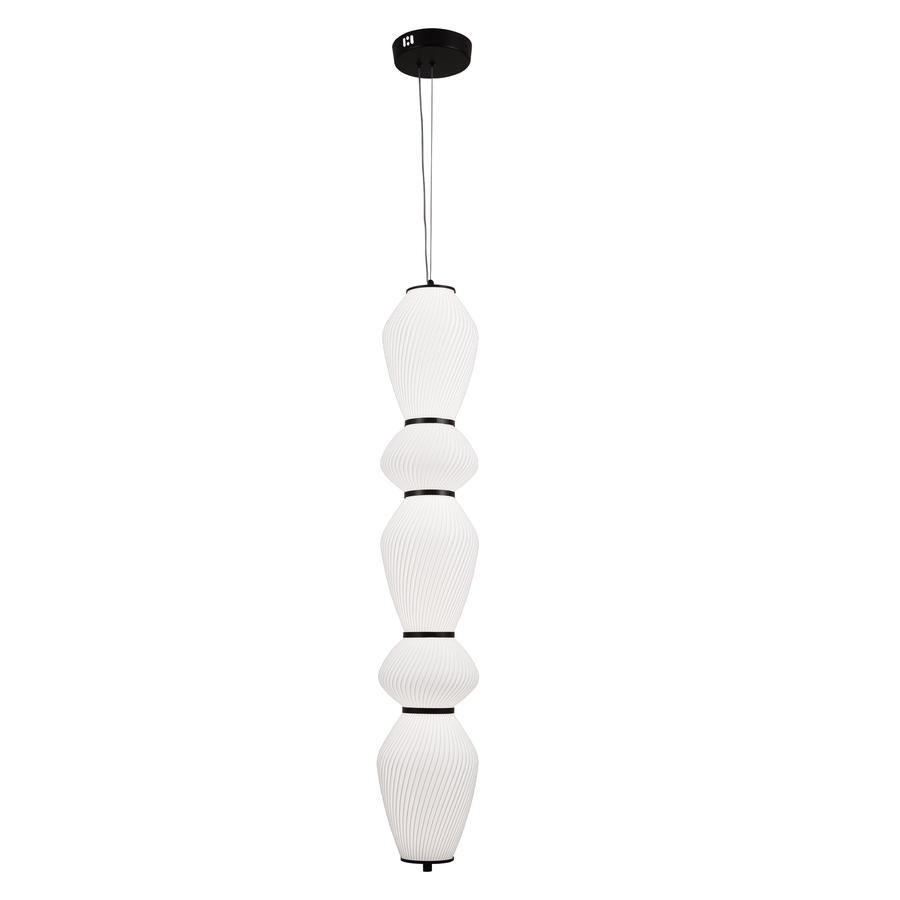 Lustra LED Suspendata cu Telecomanda 77W, LM510/5BK, Inaltime Reglabila, Lumina Calda/Rece/Neutra 3000K/4000K/6000K, Alb, Metal Lustre LED cu Telecomanda Default Title Alessandro Design