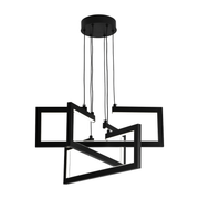 Lustra LED cu telecomanda ,Suspendata 71W, 3 Elemente, lumina Rece/Calda/Neutra, Dimabila, Inaltime Reglabila, Negru Lustre LED cu Telecomanda Default Title Alessandro Design