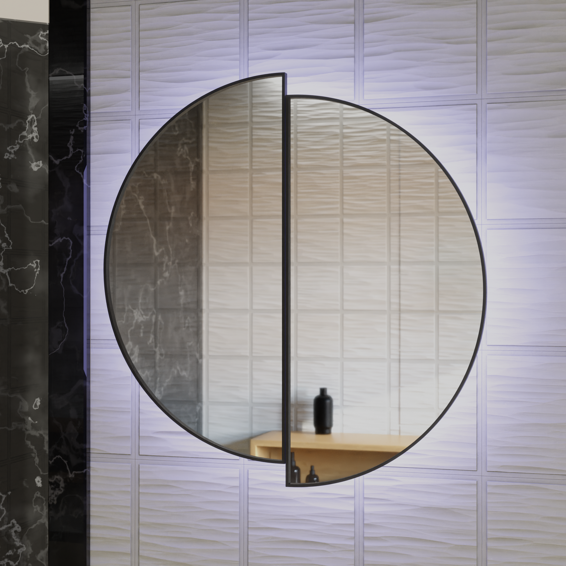 LED Touch Mariah Mirror Demist System 60X60cm Specchi Korman E Titolo predefinito Alessandro Design