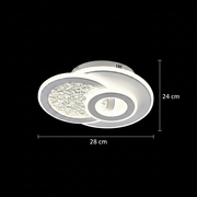 KOMPACTO Lampadario LED 47W, 3 Cerchi, Luce Fredda/Calda/Neutra, Lampadari LED Bianchi Titolo predefinito Alessandro Design