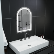Specchio ad arco LED 60x80cm, Arco Touch, Sistema Demister, Specchi Dimmerabili Korman E Titolo predefinito Alessandro Design