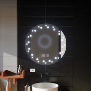 Specchio Touch Ivory LED, Sistema Demister, Diametro 60cm, Luce Fredda 6000K Korman Mirrors E Titolo predefinito Alessandro Design