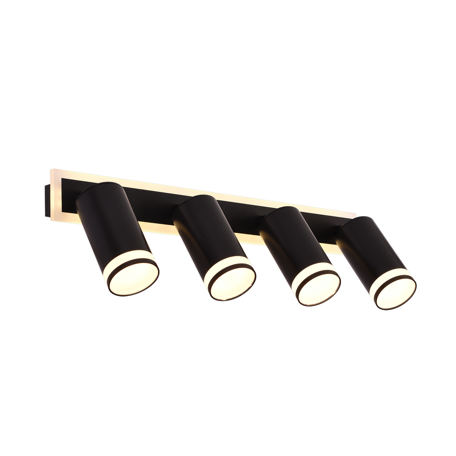 Lampadario LED Ellen 46W Luce Fredda/Calda/Neutra Proiettore Regolabile Lampadari LED in Acrilico e Metallo Nero Titolo predefinito Alessandro Design