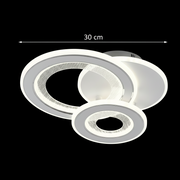 Lampadario LED 53W, 3 Cerchi, Luce Fredda/Calda/Neutra, Lampadari LED Bianchi Titolo predefinito Alessandro Design