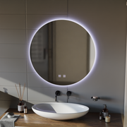 Specchio rotondo a LED, 70 cm, Isolda, Touch, Sistema Demister Specchi Korman E Titolo predefinito Alessandro Design