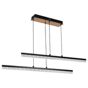 Lustra LED Suspendata cu Telecomanda, STRATA, 2 elemente, 37W, Lumina 3000/4000/6000K, Negru, Inaltime Reglabila Lustre LED cu Telecomanda Default Title Alessandro Design
