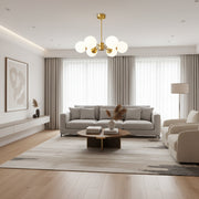 Lampadario LC801/6GD, 6x E27, Oro Bianco, Metallo Lampadari Moderni Titolo predefinito Alessandro Design