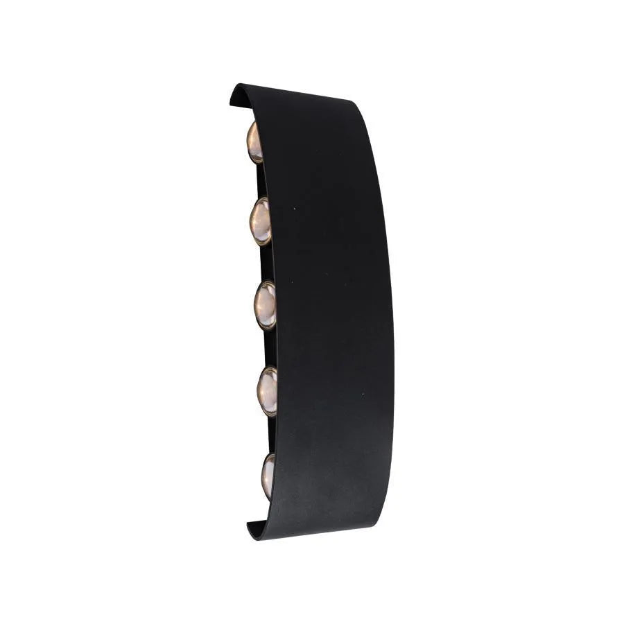 Fantas Lampada da Parete a LED per Interni/Esterni, 10 Sorgenti x 1W, IP65, Nero, 3000K Lampada da Parete per Esterno Titolo predefinito Alessandro Design