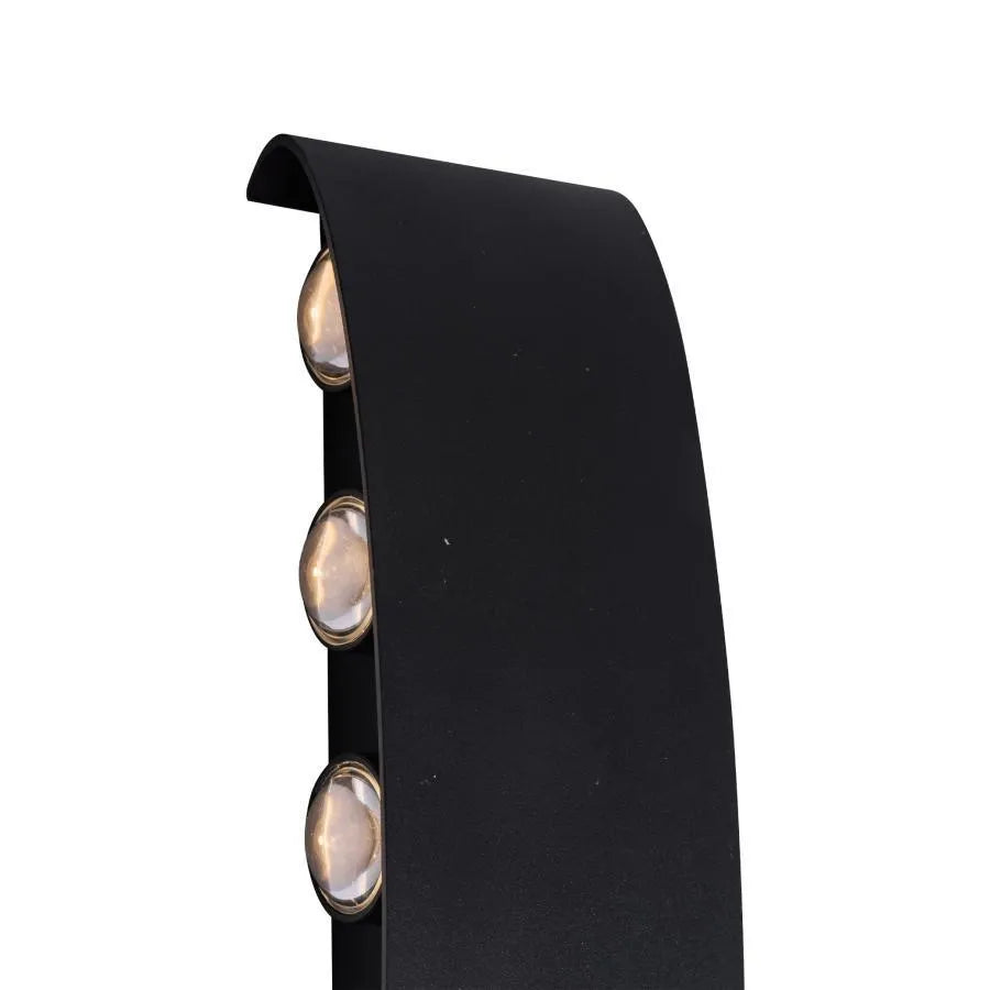 Fantas Lampada da Parete a LED per Interni/Esterni, 10 Sorgenti x 1W, IP65, Nero, 3000K Lampada da Parete per Esterno Titolo predefinito Alessandro Design