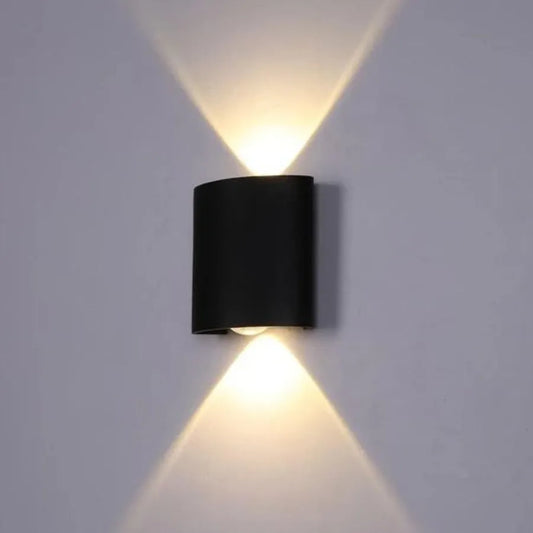 Fantas Aplica LED de Exterior si Interior, 2 Surse x 1W, IP65, Metalic, Negru, 3000K Aplice de Exterior Default Title Alessandro Design